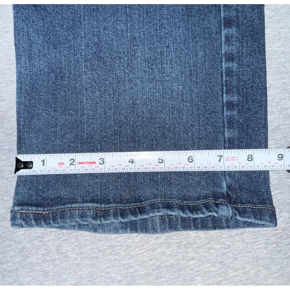 Wrangler Mens Relaxed Bootcut Jeans Size 30x32 Blue Dark Wash Western Cowboy